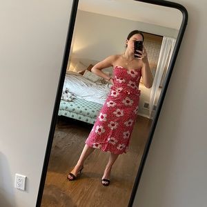 Red Skirt Set